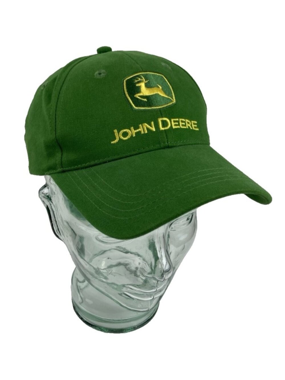-John Deere Baseball Cap Green Yellow Embroidered Logo Farmcore Barn Chore